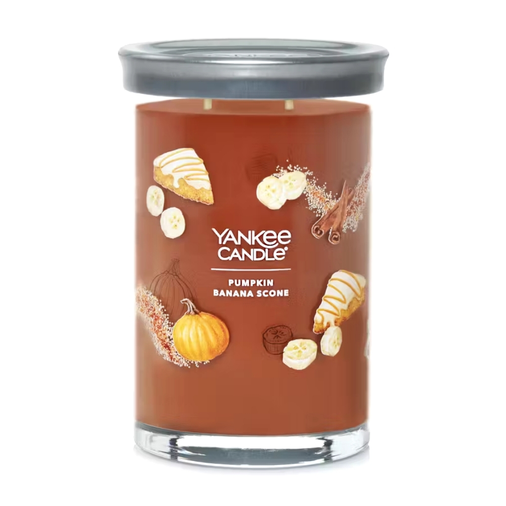 Yankee Candle Pumpkin Banana Scone 20oz Signature Large Tumbler jar